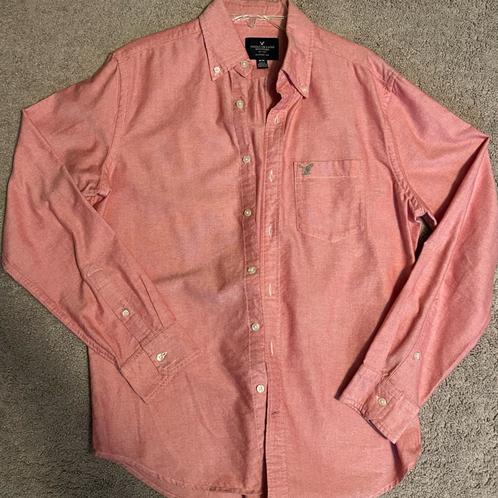 Medium American Eagle Classic Fit Button Down Shirt